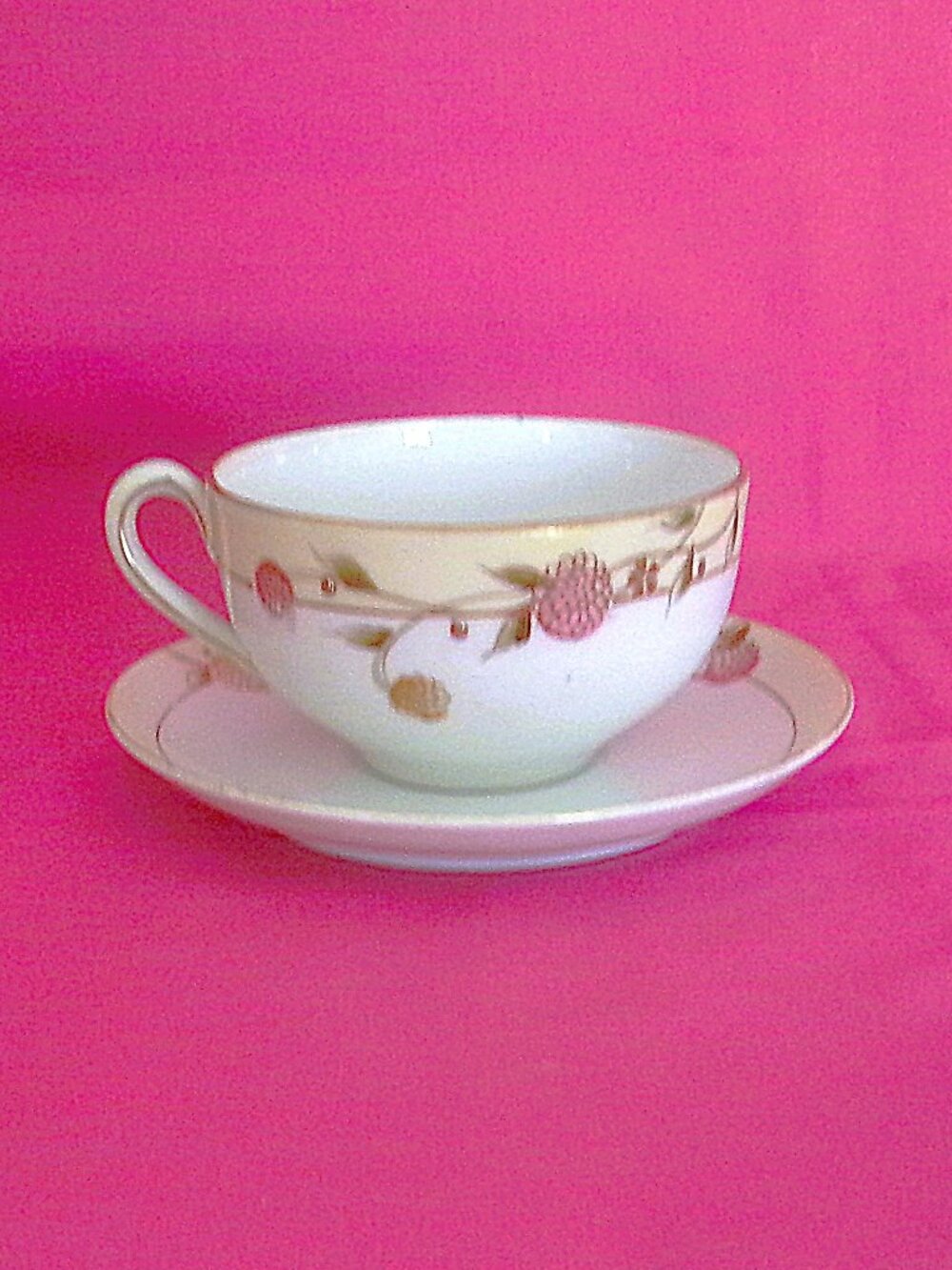 ANTIQUE NIPPON TEACUP & SAUCER